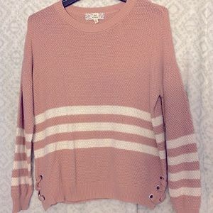 Pink Republic 🎀 SWEATER with Trendy Grommets SZ L 🎀 nwot
